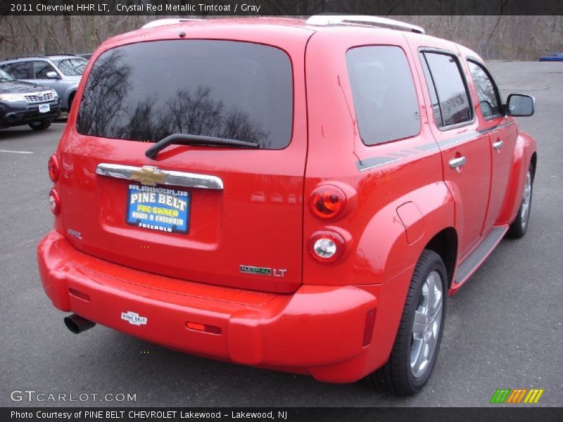Crystal Red Metallic Tintcoat / Gray 2011 Chevrolet HHR LT