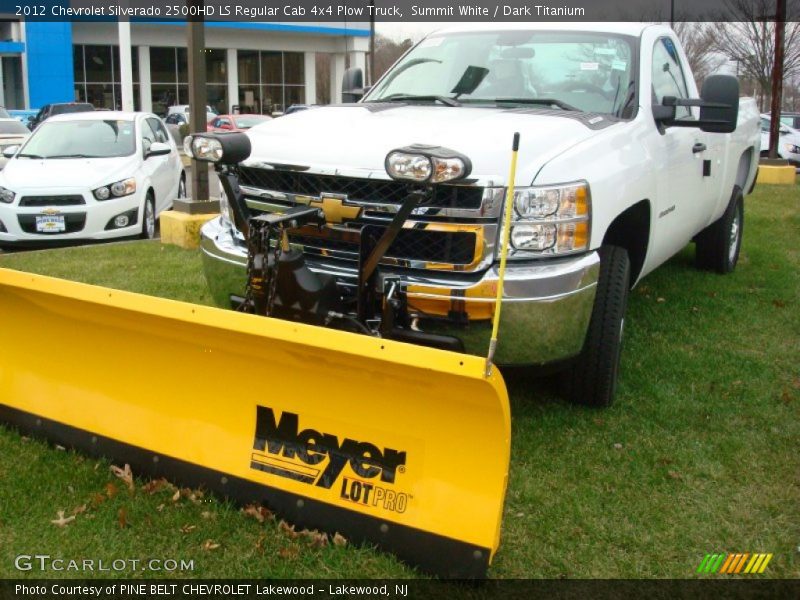 Summit White / Dark Titanium 2012 Chevrolet Silverado 2500HD LS Regular Cab 4x4 Plow Truck