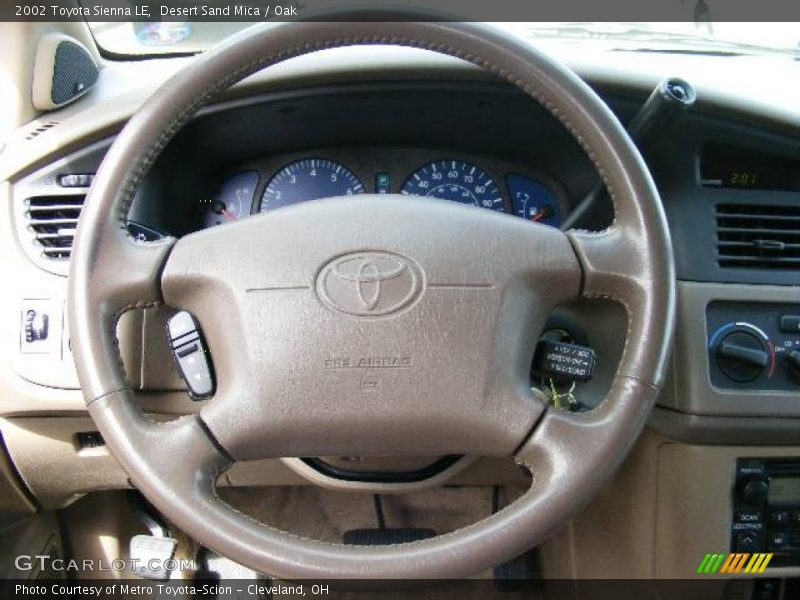 Desert Sand Mica / Oak 2002 Toyota Sienna LE