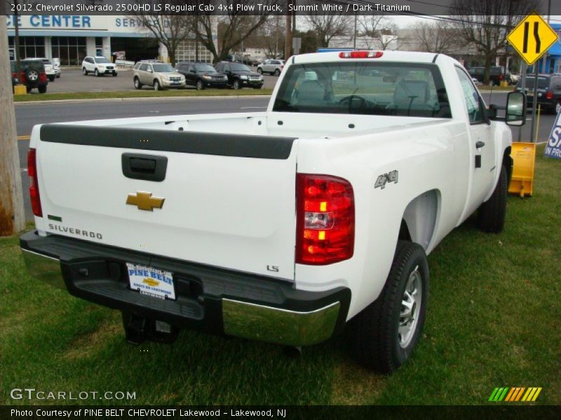 Summit White / Dark Titanium 2012 Chevrolet Silverado 2500HD LS Regular Cab 4x4 Plow Truck