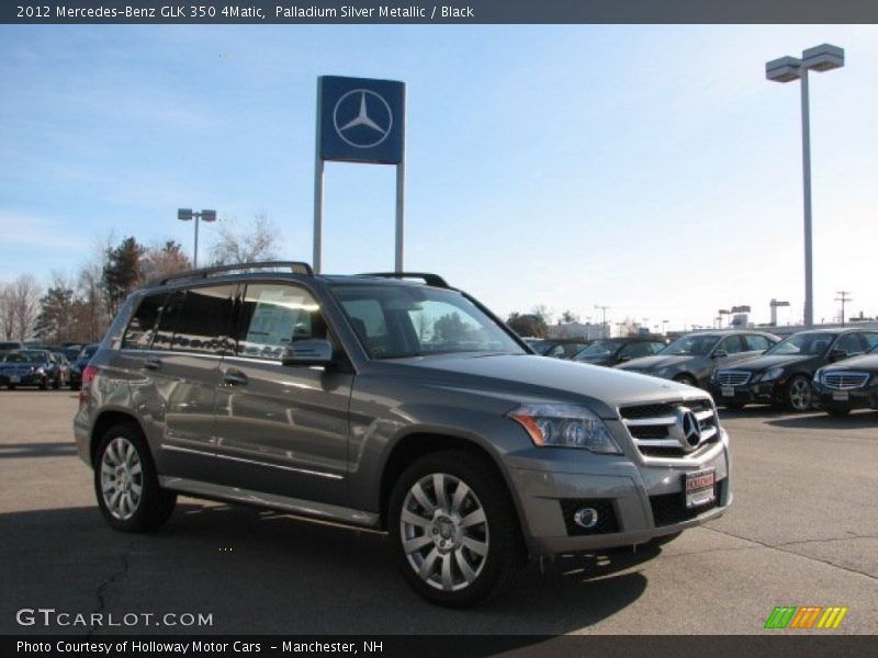 Palladium Silver Metallic / Black 2012 Mercedes-Benz GLK 350 4Matic