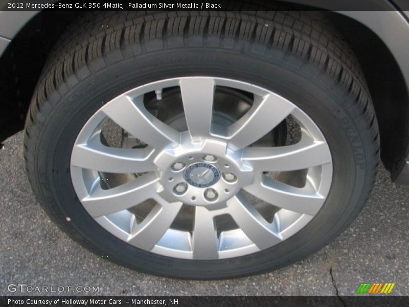 Palladium Silver Metallic / Black 2012 Mercedes-Benz GLK 350 4Matic