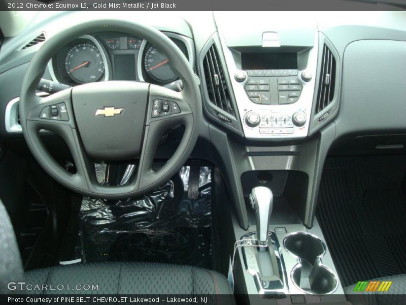 Gold Mist Metallic / Jet Black 2012 Chevrolet Equinox LS