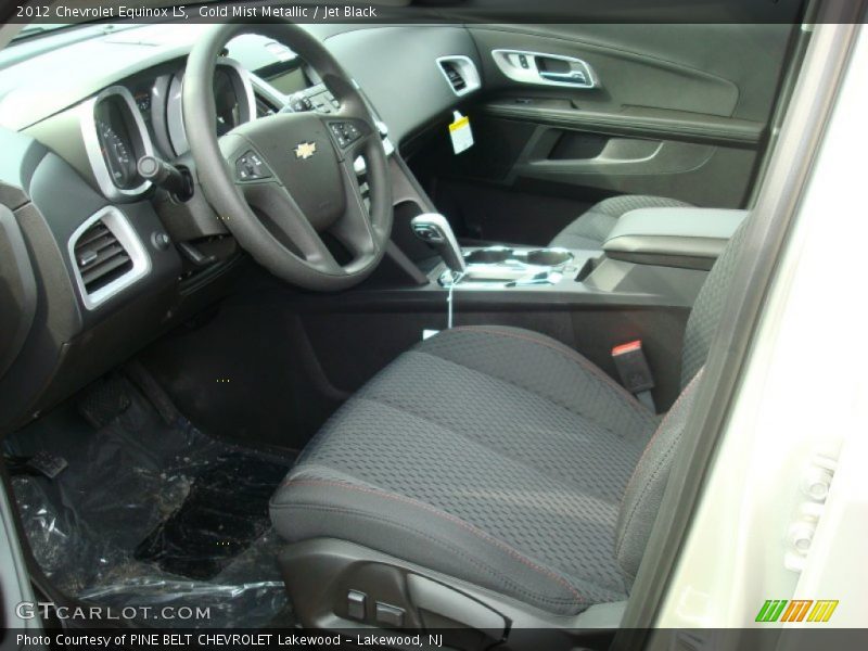 Gold Mist Metallic / Jet Black 2012 Chevrolet Equinox LS