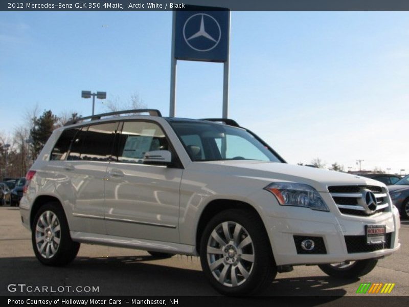 Arctic White / Black 2012 Mercedes-Benz GLK 350 4Matic