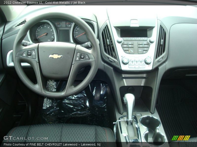 Gold Mist Metallic / Jet Black 2012 Chevrolet Equinox LS