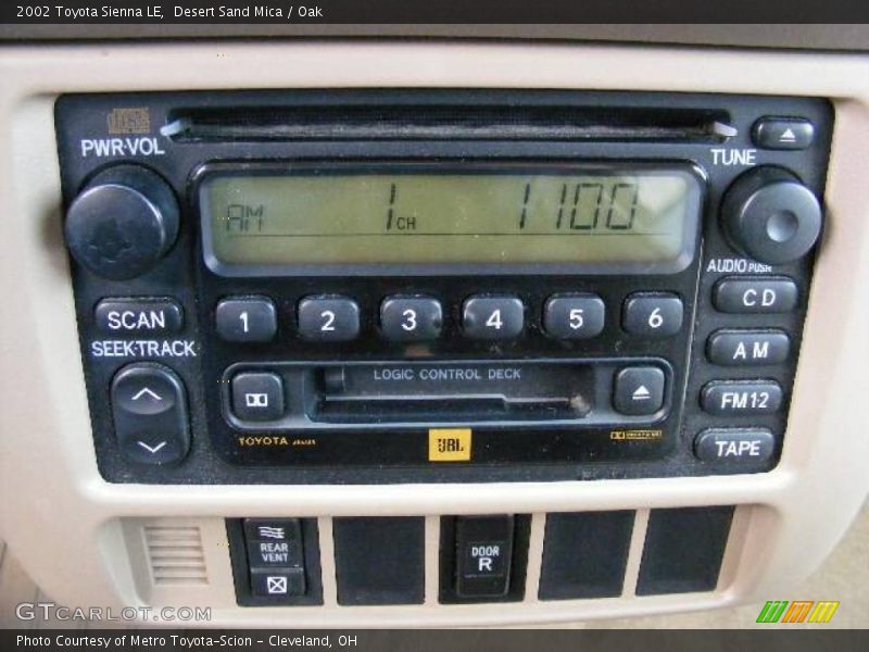 Desert Sand Mica / Oak 2002 Toyota Sienna LE