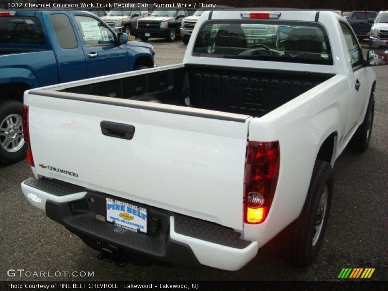 Summit White / Ebony 2012 Chevrolet Colorado Work Truck Regular Cab