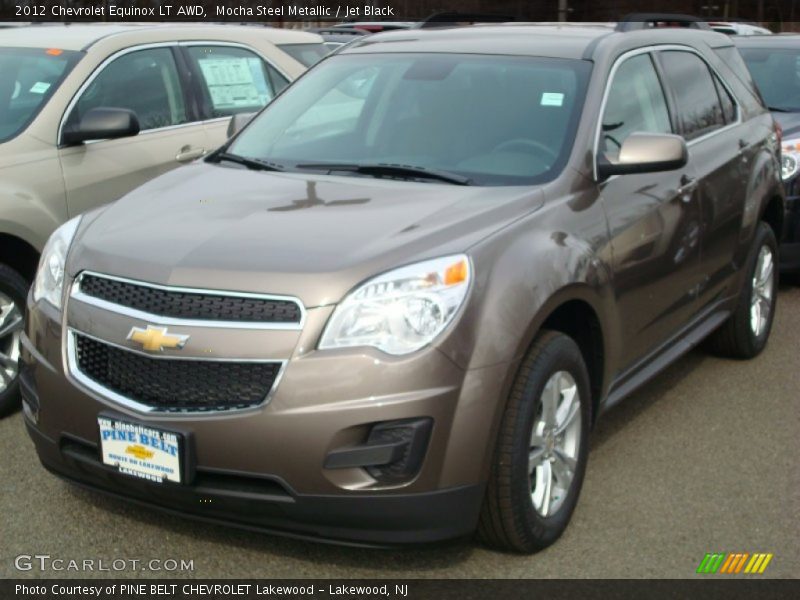 Mocha Steel Metallic / Jet Black 2012 Chevrolet Equinox LT AWD