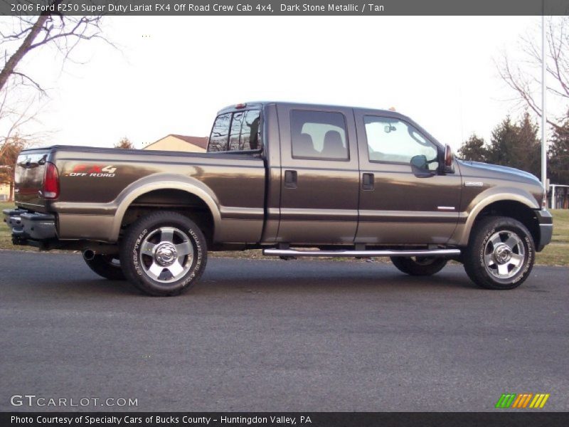 Dark Stone Metallic / Tan 2006 Ford F250 Super Duty Lariat FX4 Off Road Crew Cab 4x4