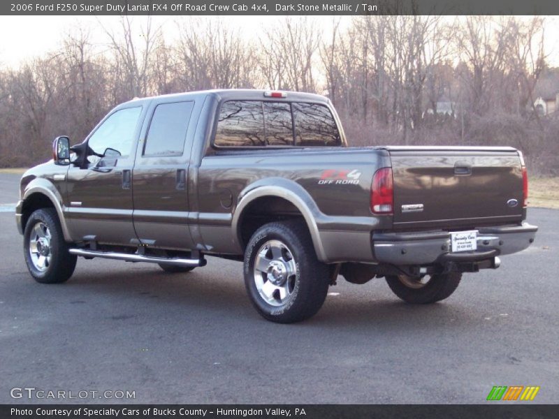 Dark Stone Metallic / Tan 2006 Ford F250 Super Duty Lariat FX4 Off Road Crew Cab 4x4