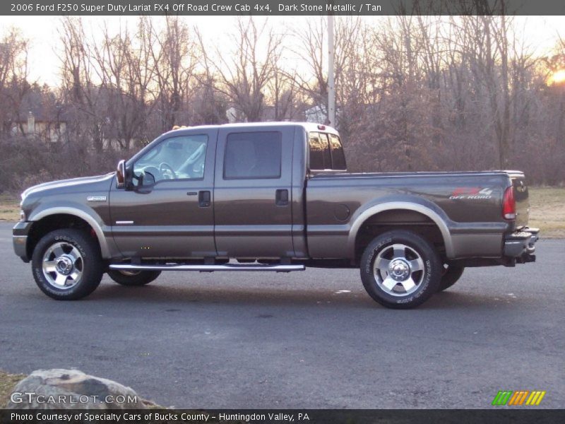 Dark Stone Metallic / Tan 2006 Ford F250 Super Duty Lariat FX4 Off Road Crew Cab 4x4