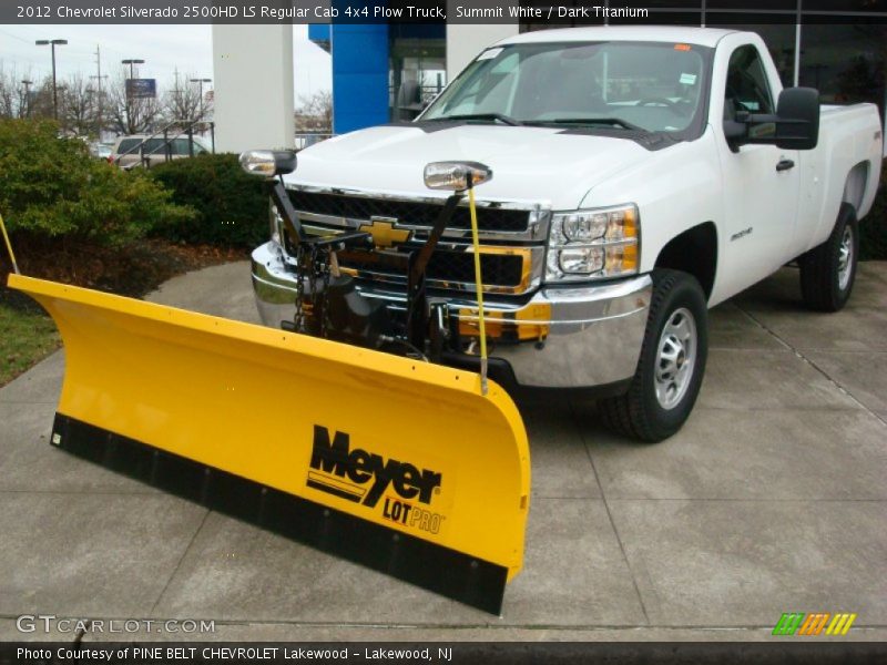 Summit White / Dark Titanium 2012 Chevrolet Silverado 2500HD LS Regular Cab 4x4 Plow Truck