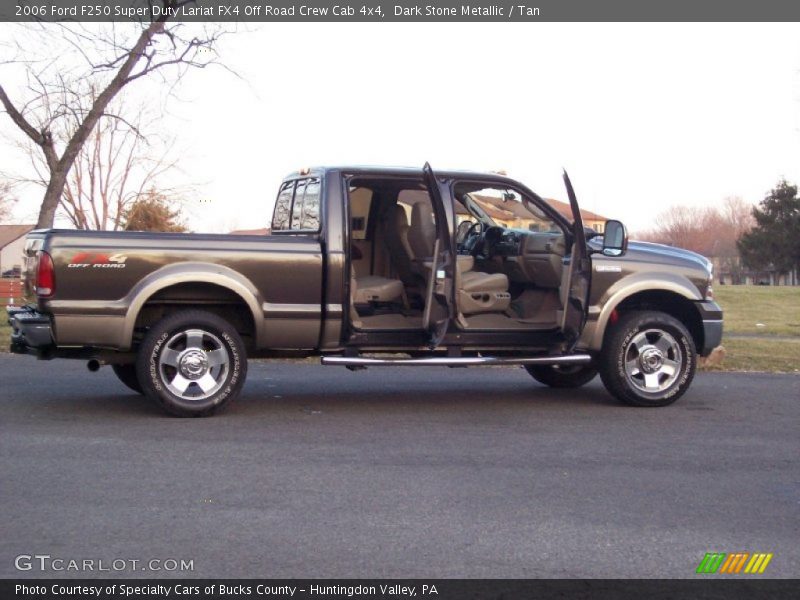 Dark Stone Metallic / Tan 2006 Ford F250 Super Duty Lariat FX4 Off Road Crew Cab 4x4