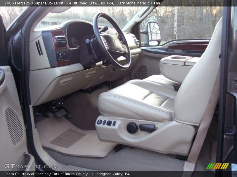 Dark Stone Metallic / Tan 2006 Ford F250 Super Duty Lariat FX4 Off Road Crew Cab 4x4