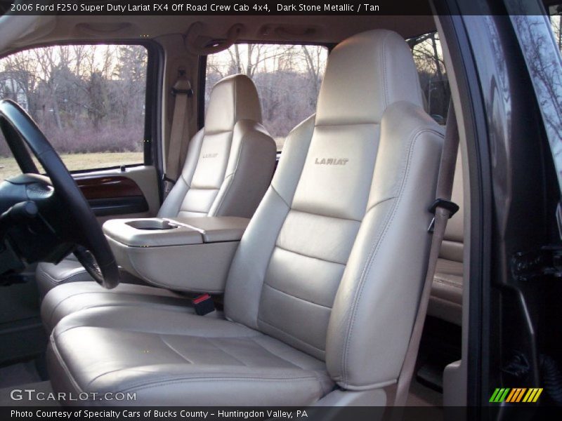Dark Stone Metallic / Tan 2006 Ford F250 Super Duty Lariat FX4 Off Road Crew Cab 4x4
