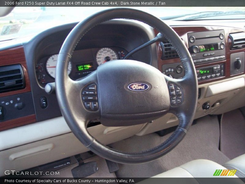 Dark Stone Metallic / Tan 2006 Ford F250 Super Duty Lariat FX4 Off Road Crew Cab 4x4