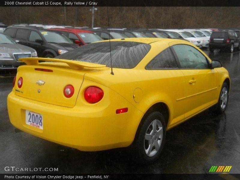 Rally Yellow / Gray 2008 Chevrolet Cobalt LS Coupe