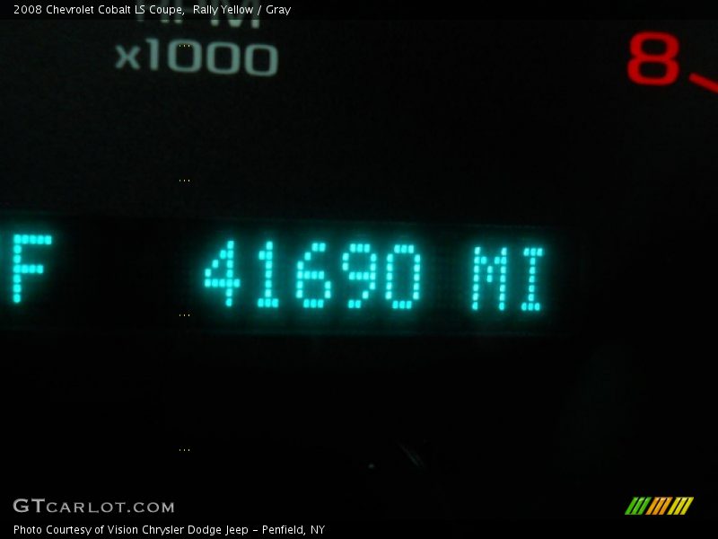 Rally Yellow / Gray 2008 Chevrolet Cobalt LS Coupe