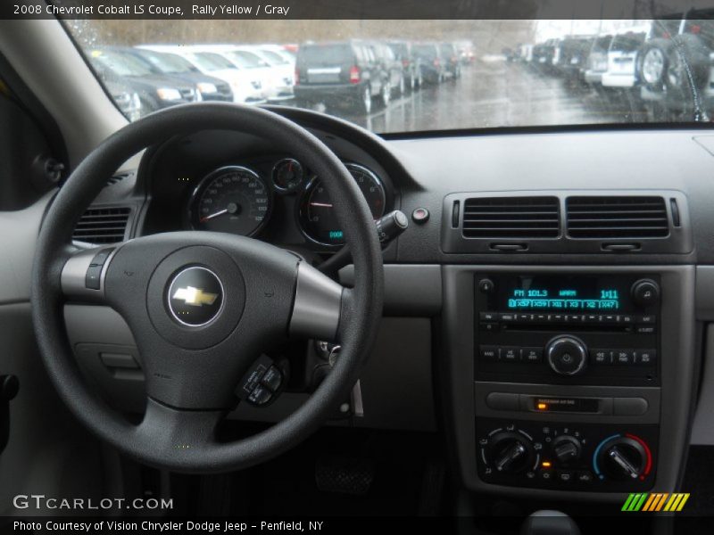 Rally Yellow / Gray 2008 Chevrolet Cobalt LS Coupe