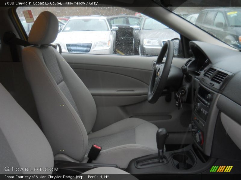 Rally Yellow / Gray 2008 Chevrolet Cobalt LS Coupe