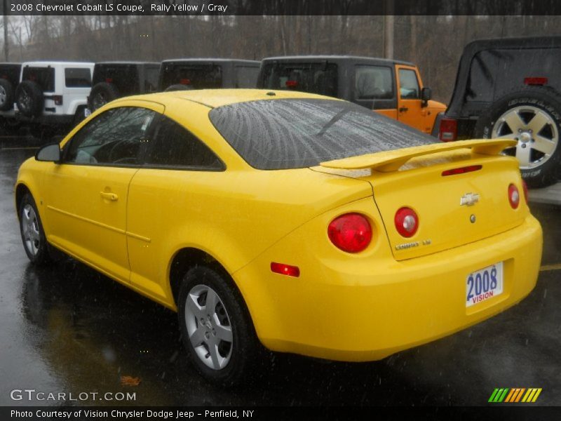 Rally Yellow / Gray 2008 Chevrolet Cobalt LS Coupe