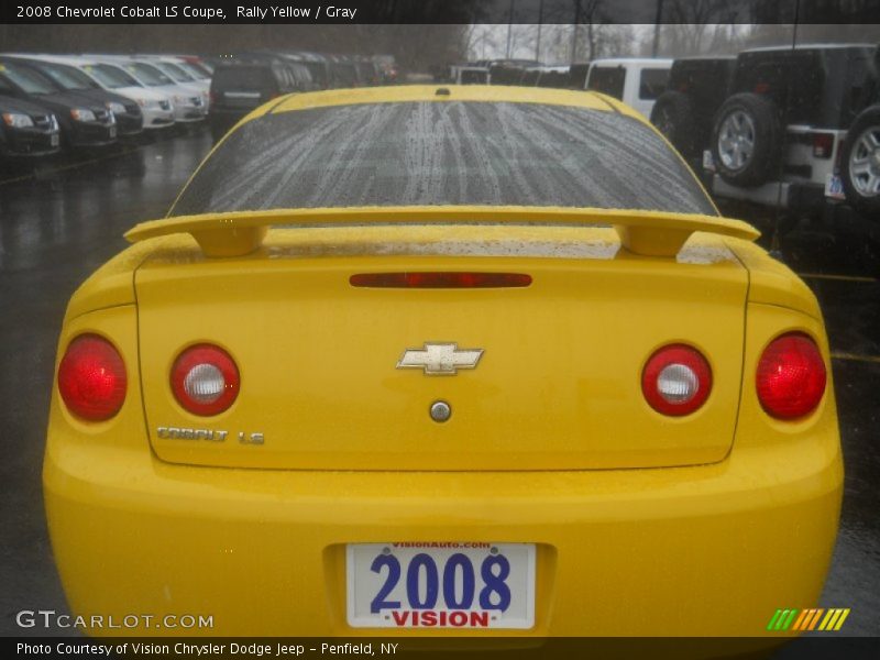 Rally Yellow / Gray 2008 Chevrolet Cobalt LS Coupe