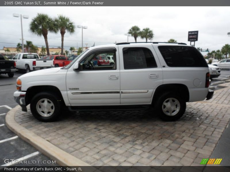 Summit White / Pewter/Dark Pewter 2005 GMC Yukon SLT