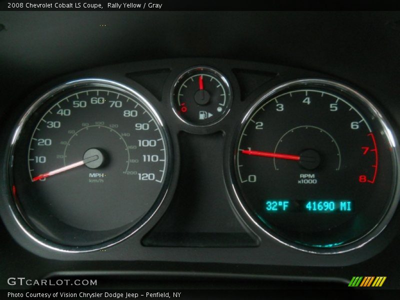  2008 Cobalt LS Coupe LS Coupe Gauges