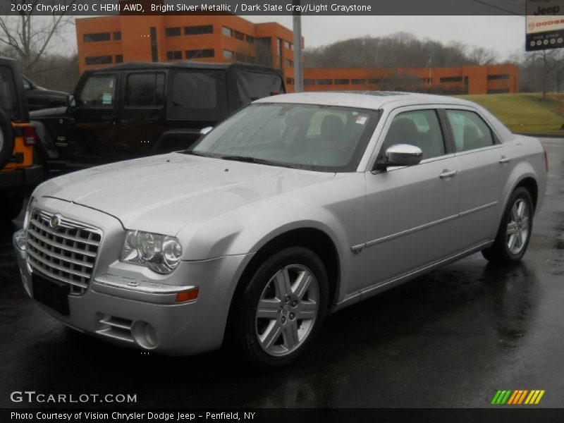Bright Silver Metallic / Dark Slate Gray/Light Graystone 2005 Chrysler 300 C HEMI AWD
