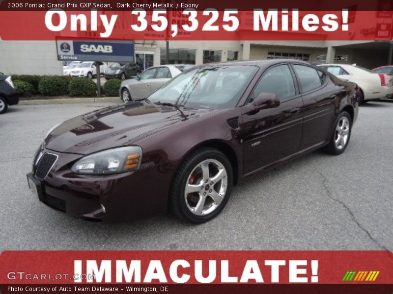 Dark Cherry Metallic / Ebony 2006 Pontiac Grand Prix GXP Sedan