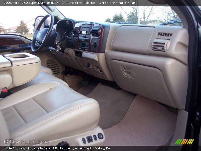 Dark Stone Metallic / Tan 2006 Ford F250 Super Duty Lariat FX4 Off Road Crew Cab 4x4