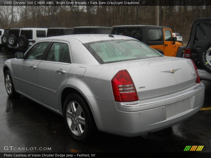 Bright Silver Metallic / Dark Slate Gray/Light Graystone 2005 Chrysler 300 C HEMI AWD
