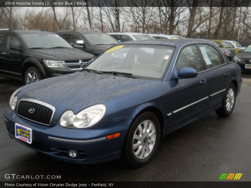 Ardor Blue / Beige 2004 Hyundai Sonata LX