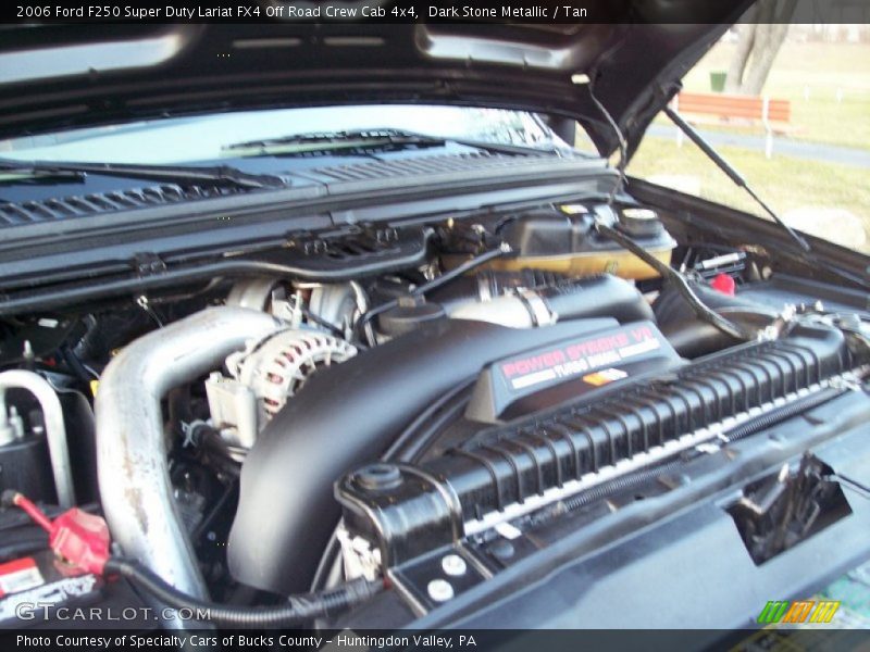 Dark Stone Metallic / Tan 2006 Ford F250 Super Duty Lariat FX4 Off Road Crew Cab 4x4