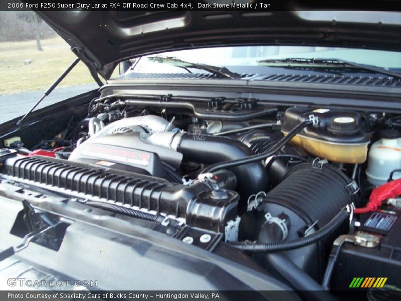 Dark Stone Metallic / Tan 2006 Ford F250 Super Duty Lariat FX4 Off Road Crew Cab 4x4
