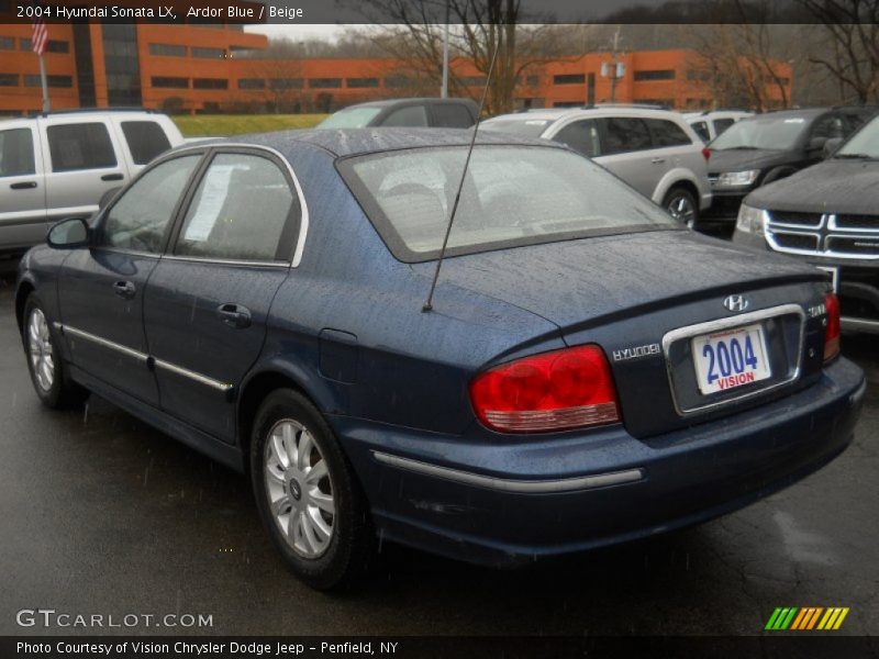 Ardor Blue / Beige 2004 Hyundai Sonata LX
