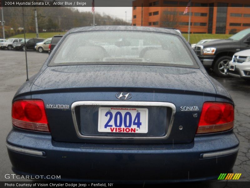 Ardor Blue / Beige 2004 Hyundai Sonata LX