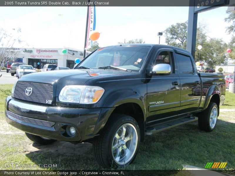 Black / Light Charcoal 2005 Toyota Tundra SR5 Double Cab