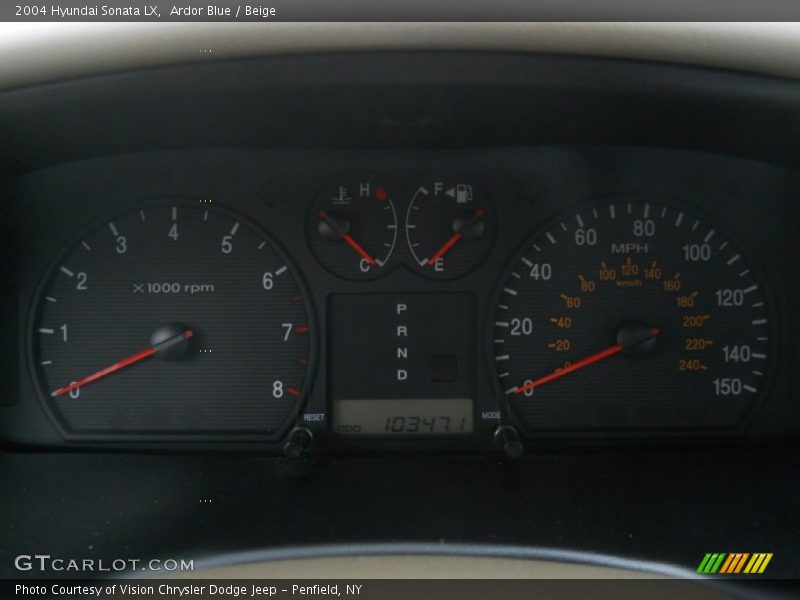 Ardor Blue / Beige 2004 Hyundai Sonata LX