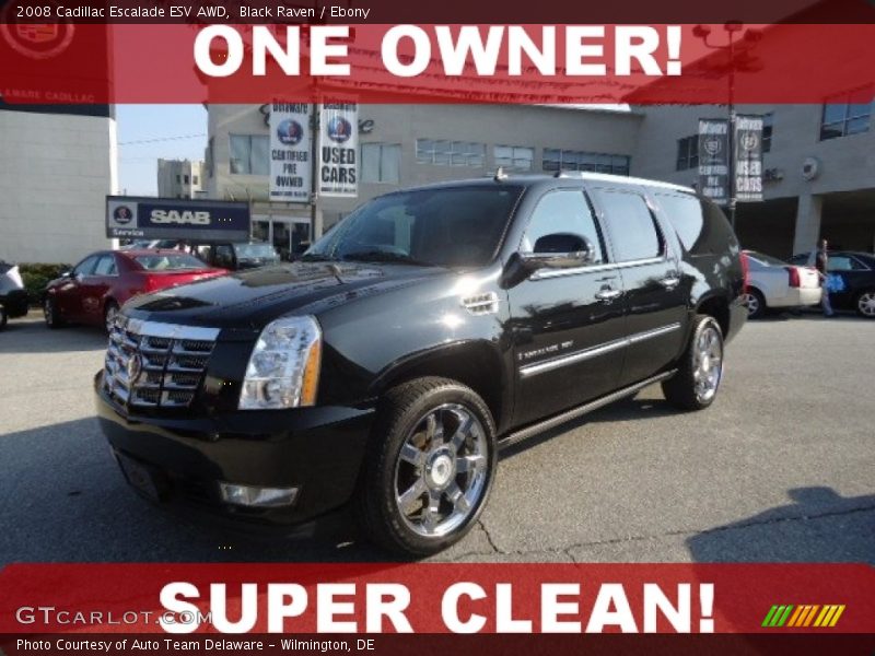 Black Raven / Ebony 2008 Cadillac Escalade ESV AWD