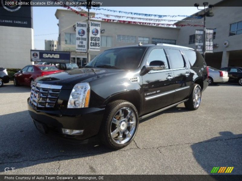 Black Raven / Ebony 2008 Cadillac Escalade ESV AWD