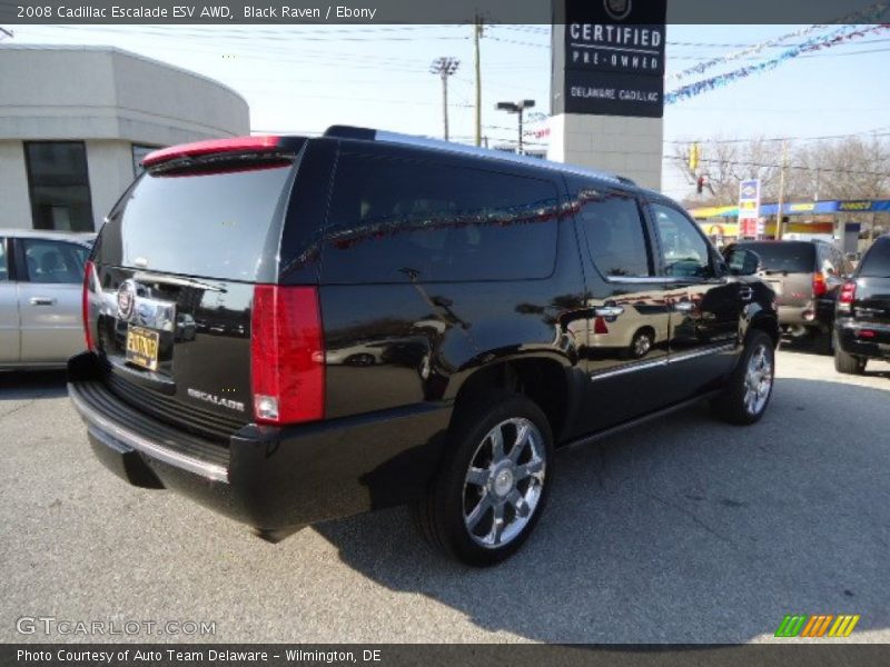 Black Raven / Ebony 2008 Cadillac Escalade ESV AWD