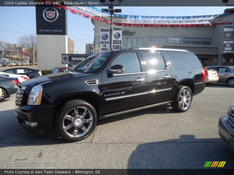 Black Raven / Ebony 2008 Cadillac Escalade ESV AWD