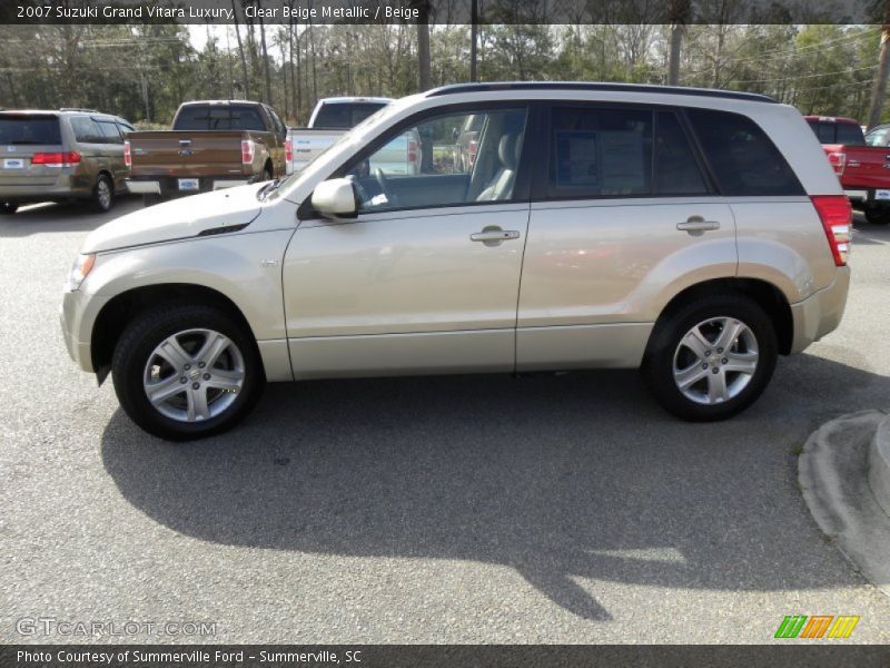 Clear Beige Metallic / Beige 2007 Suzuki Grand Vitara Luxury