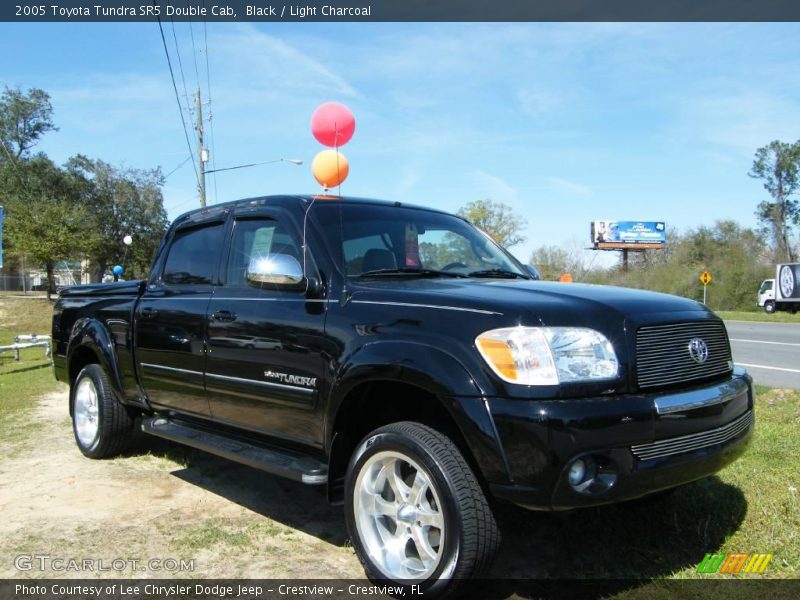 Black / Light Charcoal 2005 Toyota Tundra SR5 Double Cab