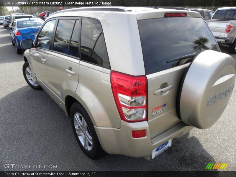 Clear Beige Metallic / Beige 2007 Suzuki Grand Vitara Luxury