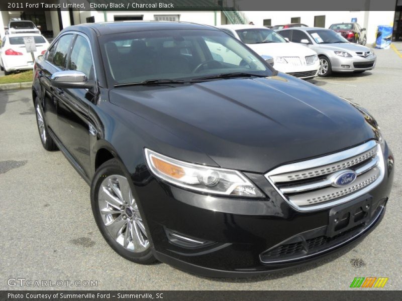 Ebony Black / Charcoal Black 2011 Ford Taurus Limited