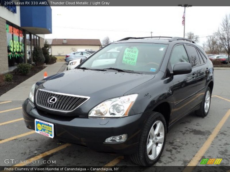 Thunder Cloud Metallic / Light Gray 2005 Lexus RX 330 AWD