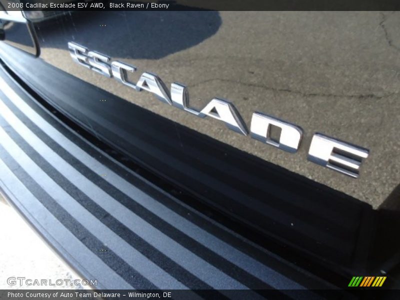 Black Raven / Ebony 2008 Cadillac Escalade ESV AWD
